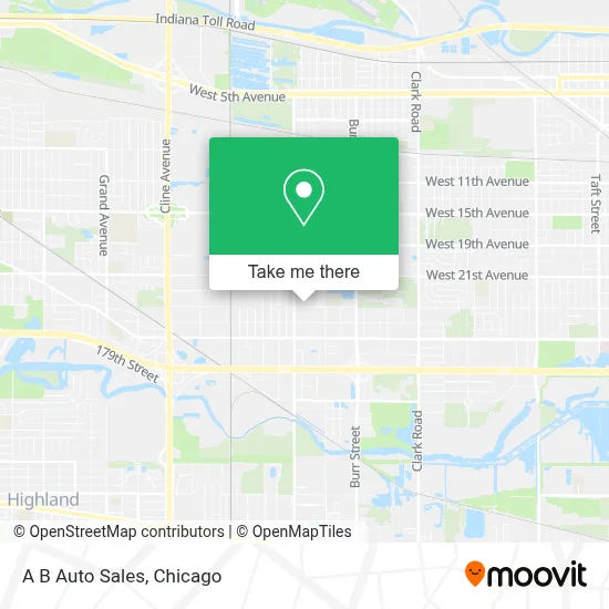 A B Auto Sales map