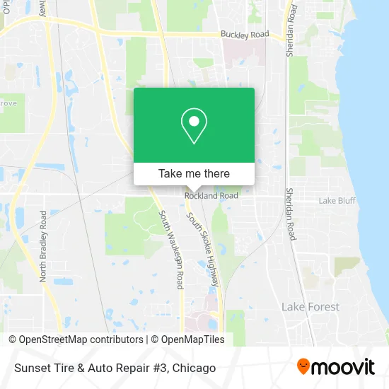 Sunset Tire & Auto Repair #3 map