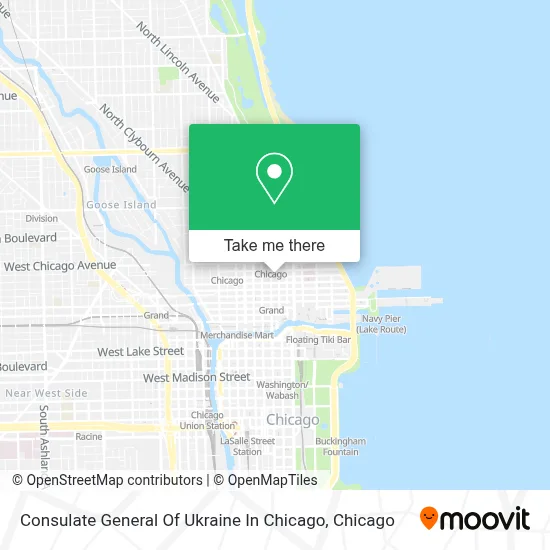 Consulate General Of Ukraine In Chicago map