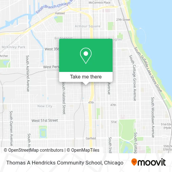 Thomas A Hendricks Community School map