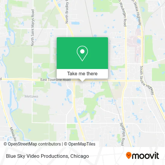 Blue Sky Video Productions map