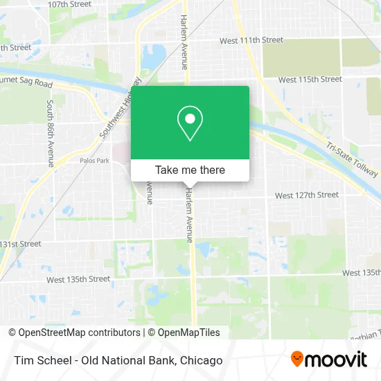 Tim Scheel - Old National Bank map