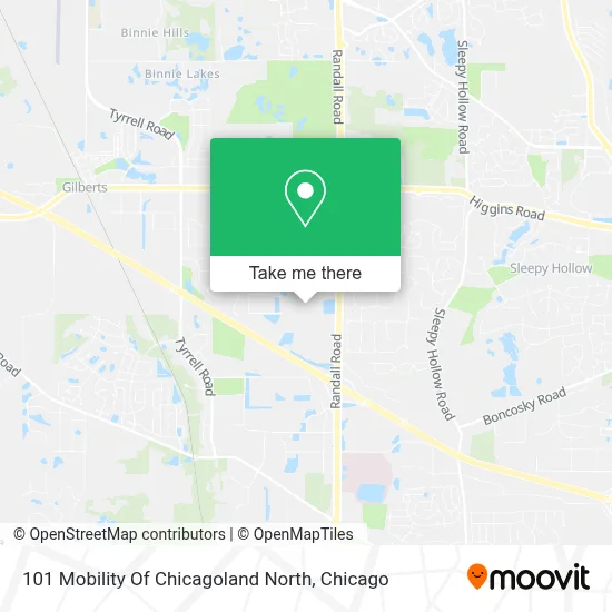 101 Mobility Of Chicagoland North map