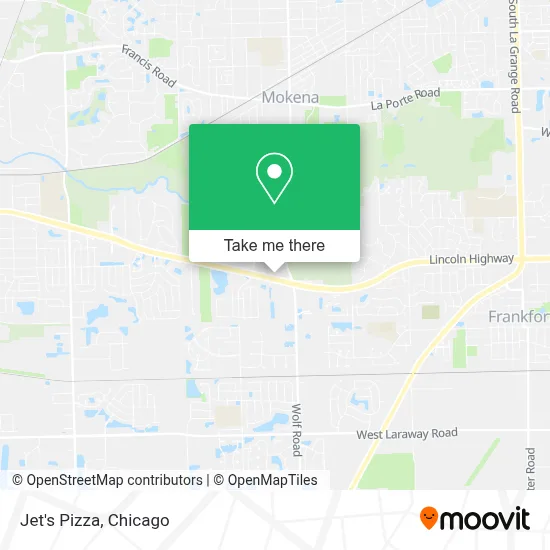Jet's Pizza map