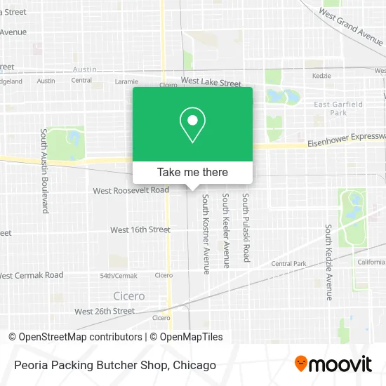 Peoria Packing Butcher Shop map