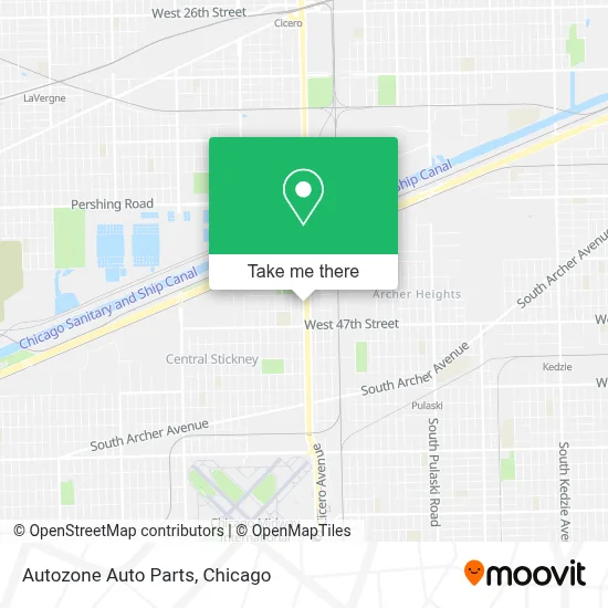 Autozone Auto Parts map