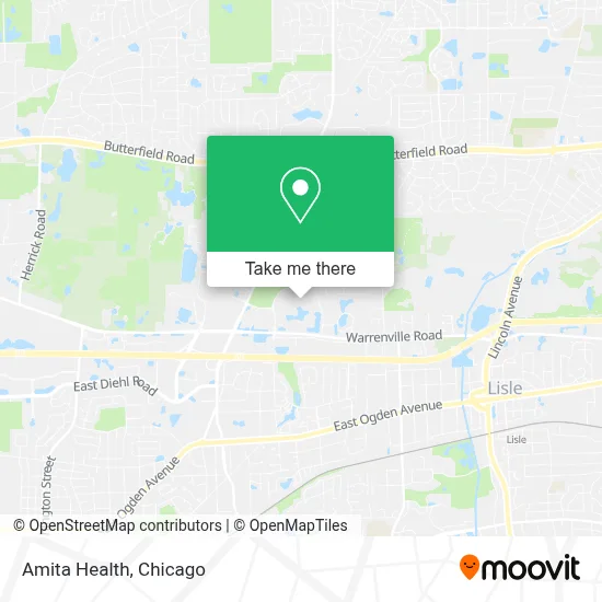 Amita Health map