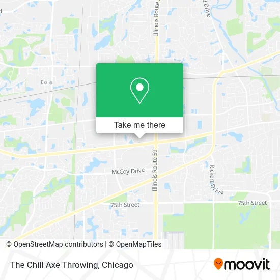 The Chill Axe Throwing map