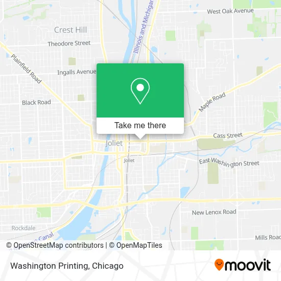 Washington Printing map
