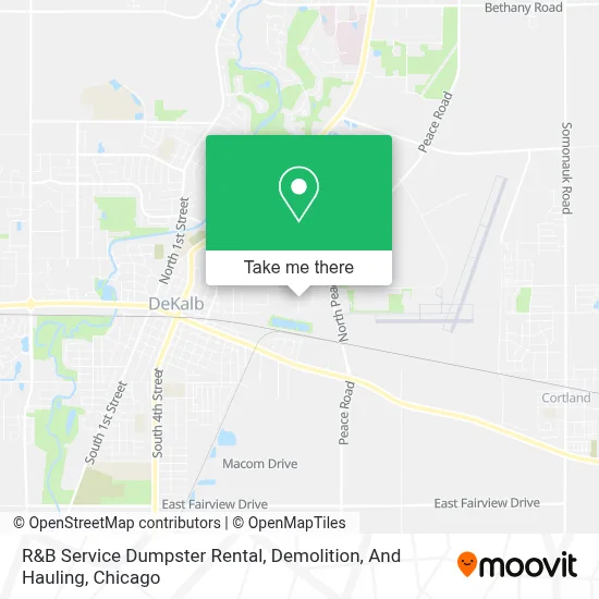R&B Service Dumpster Rental, Demolition, And Hauling map