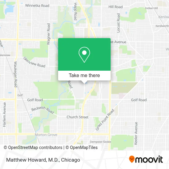 Matthew Howard, M.D. map