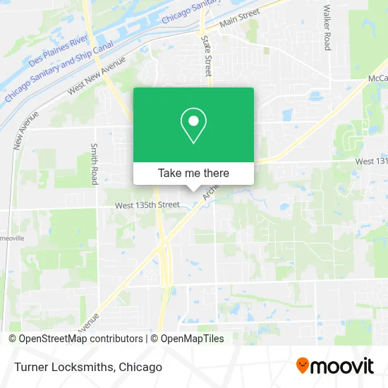 Turner Locksmiths map