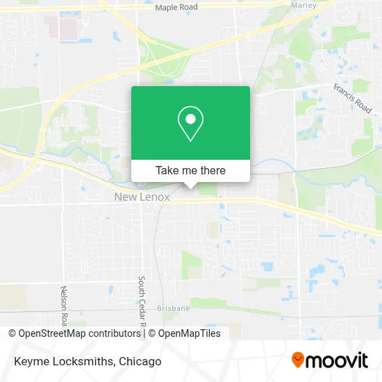Keyme Locksmiths map