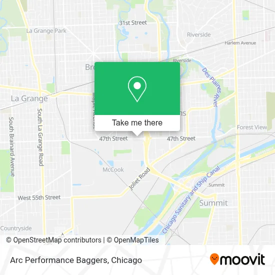 Arc Performance Baggers map