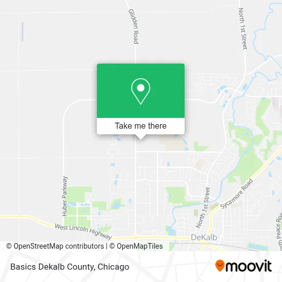 Basics Dekalb County map