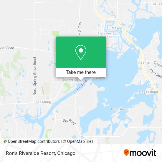 Ron's Riverside Resort map