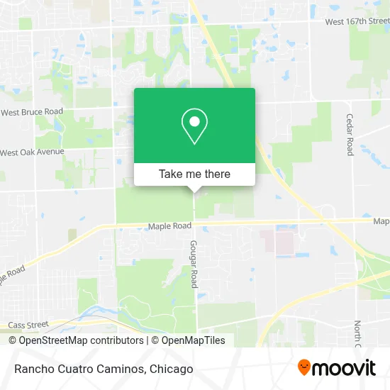 Rancho Cuatro Caminos map
