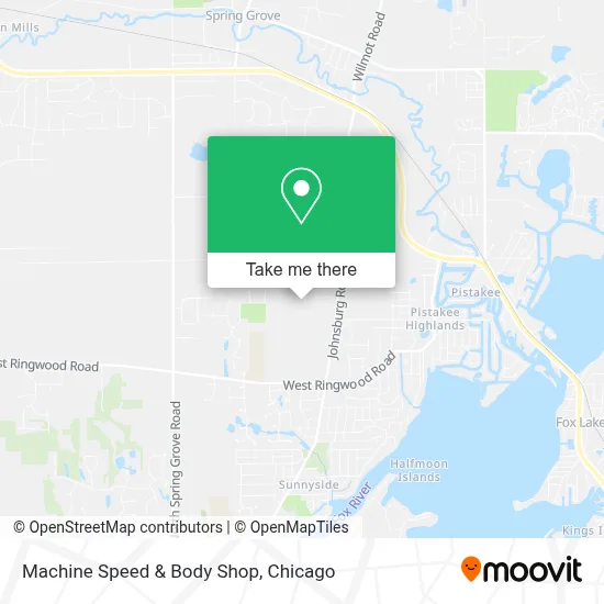 Machine Speed & Body Shop map