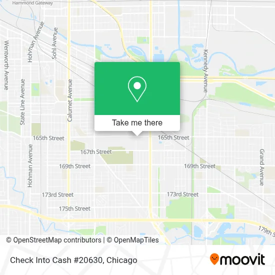 Check Into Cash #20630 map