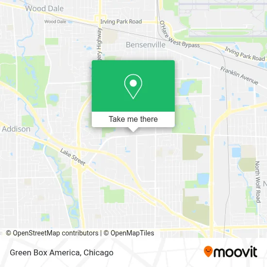 Green Box America map