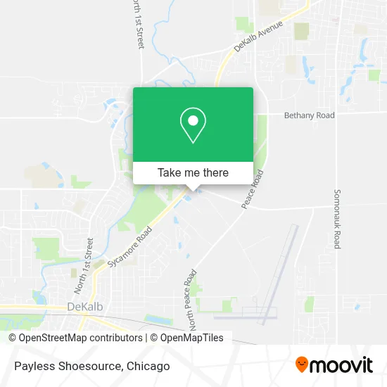 Payless Shoesource map