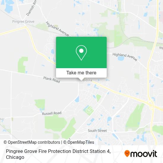 Pingree Grove Fire Protection District Station 4 map
