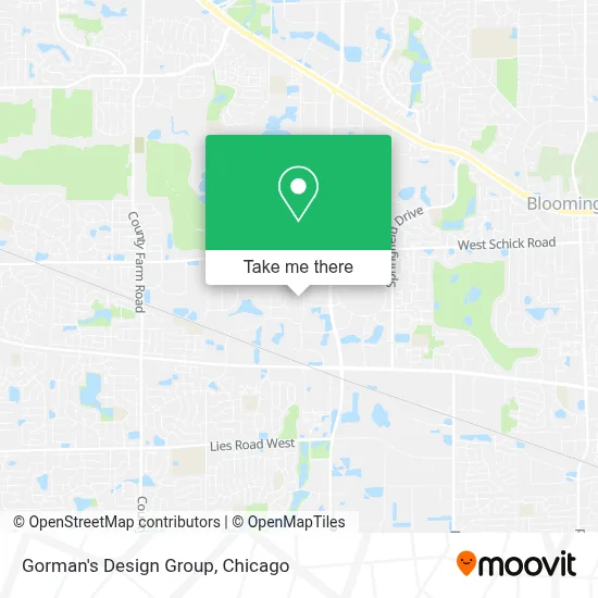 Gorman's Design Group map