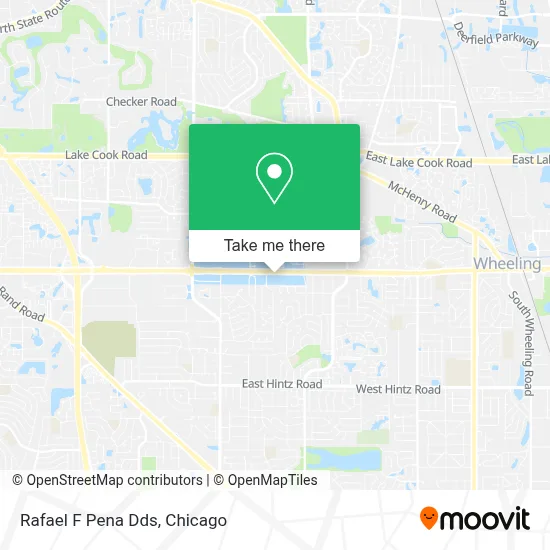 Rafael F Pena Dds map