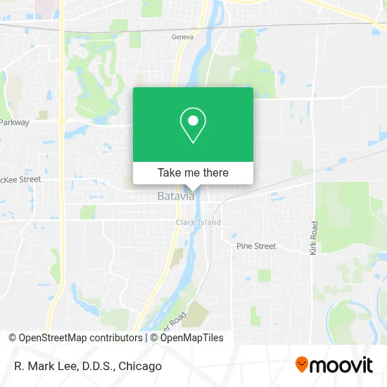 R. Mark Lee, D.D.S. map