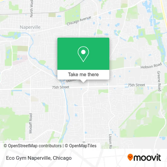 Eco Gym Naperville map