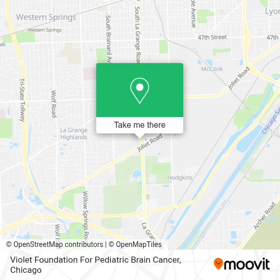 Violet Foundation For Pediatric Brain Cancer map