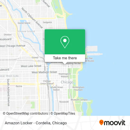 Amazon Locker - Cordelia map
