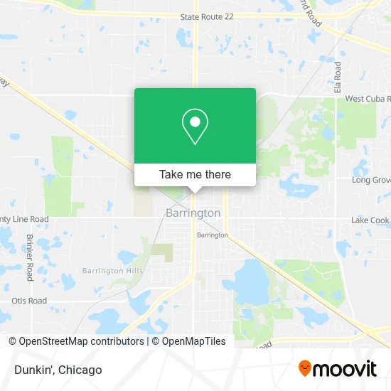 Dunkin' map