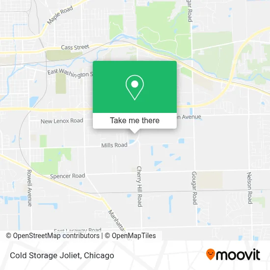Cold Storage Joliet map
