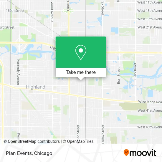 Plan Events map