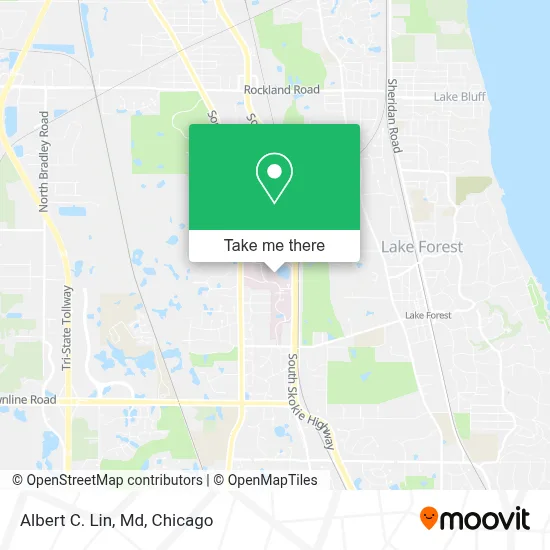 Albert C. Lin, Md map