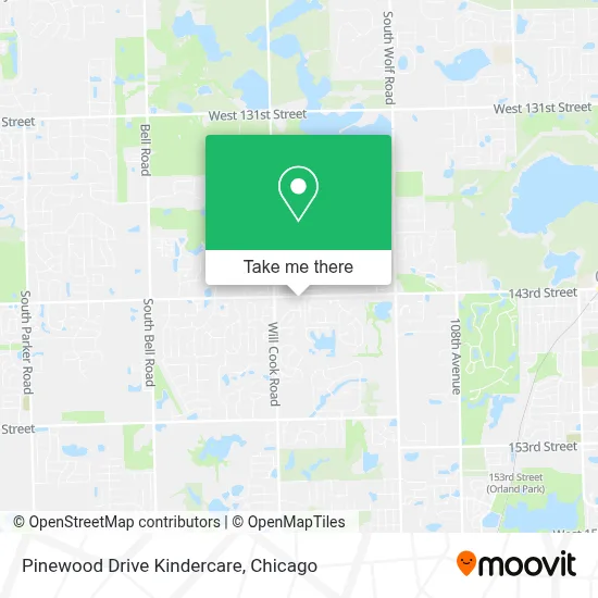 Pinewood Drive Kindercare map
