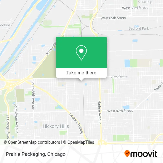 Prairie Packaging map
