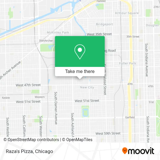 Raza's Pizza map