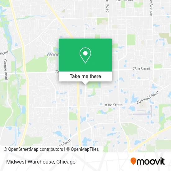 Midwest Warehouse map