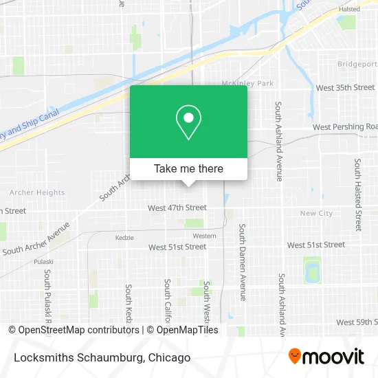 Locksmiths Schaumburg map