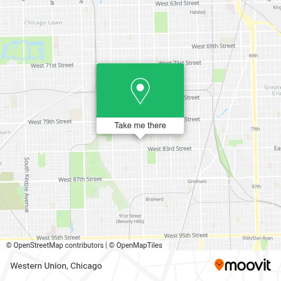 Western Union map