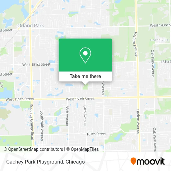 Cachey Park Playground map