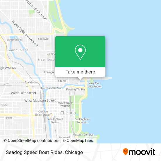 Seadog Speed Boat Rides map