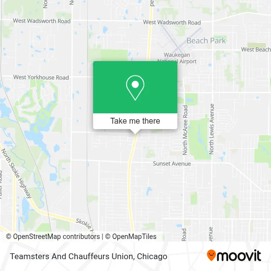 Teamsters And Chauffeurs Union map