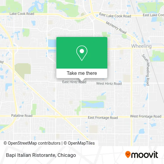 Bapi Italian Ristorante map