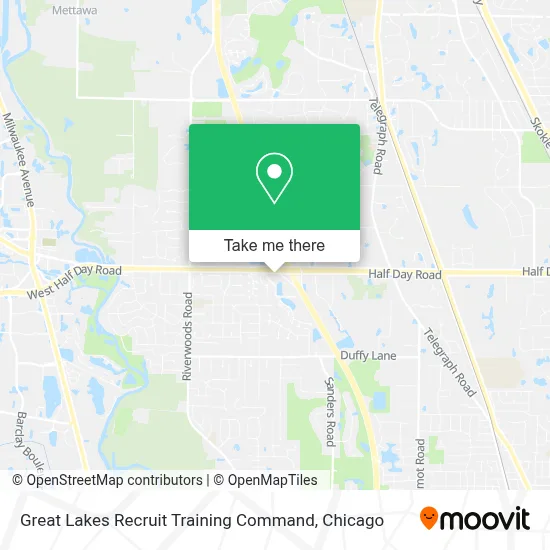 Great Lakes Recruit Training Command map
