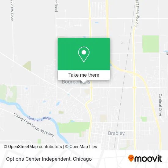 Options Center Independent map
