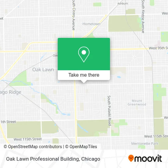 Oak Lawn Professional Building map