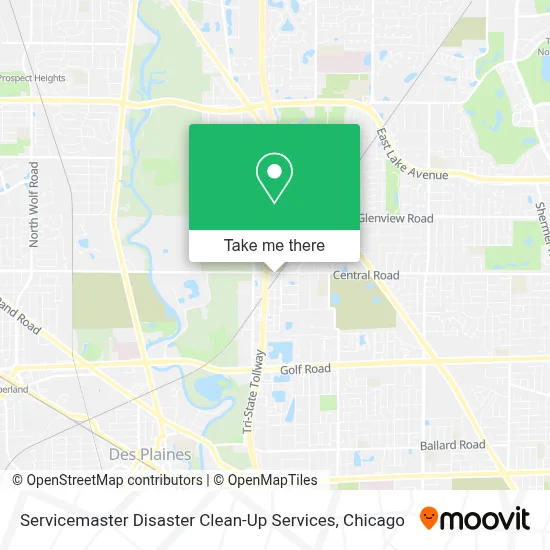 Servicemaster Disaster Clean-Up Services map